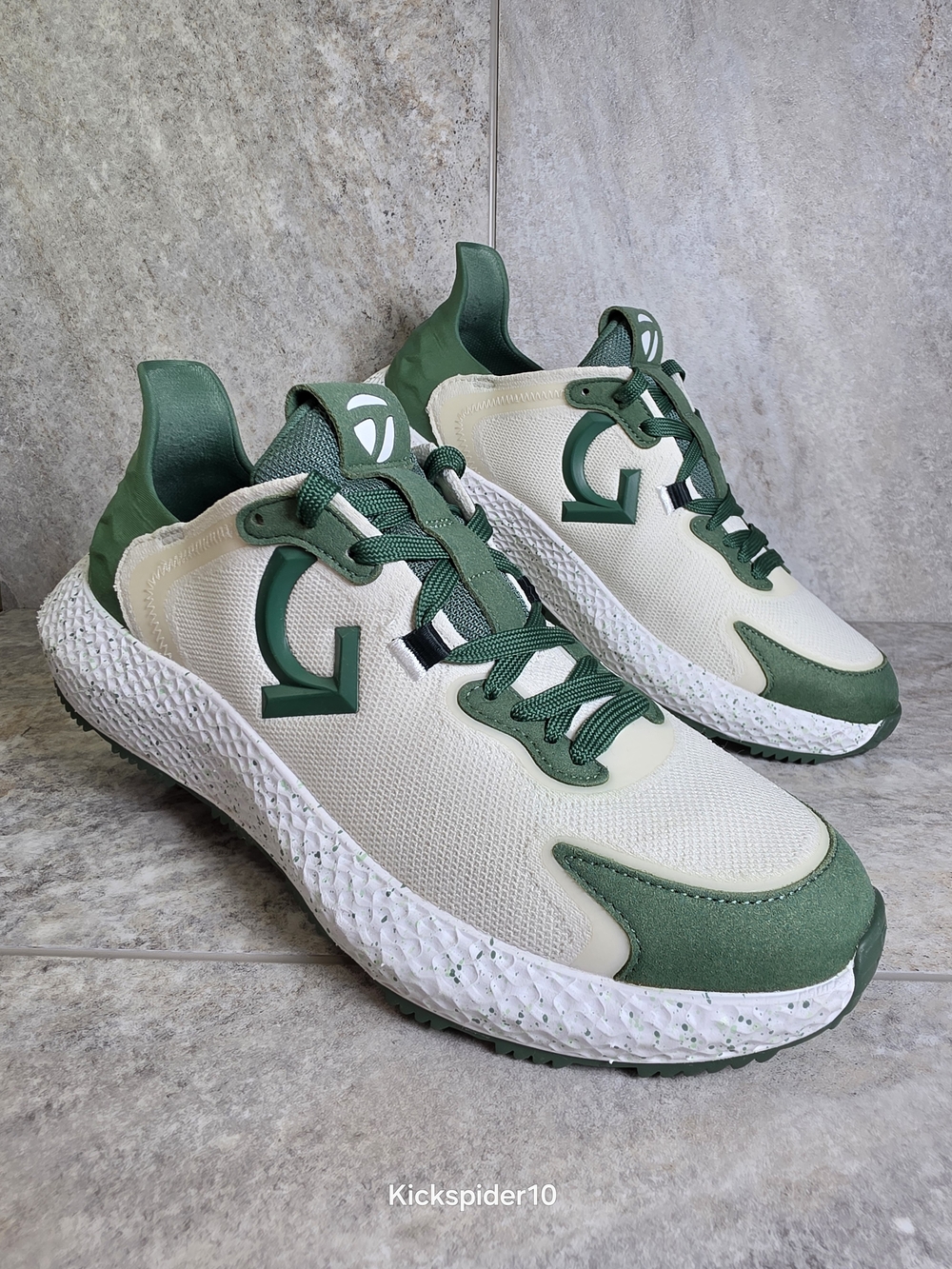 G/FORE Men's Athletic Sneakers in Green and White - Picture 2 of 10
